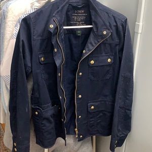 Waxed j crew jacket